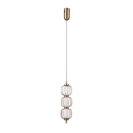 Lampa wisząca Italux Pedro PND-34405-3V-HBR Złoty