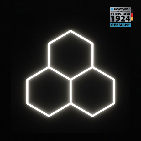 Lampa LED Hexagon Blaupunkt 108W geometryczny panel sufitowy led 4000K CRI90 w kształcie plasta miodu