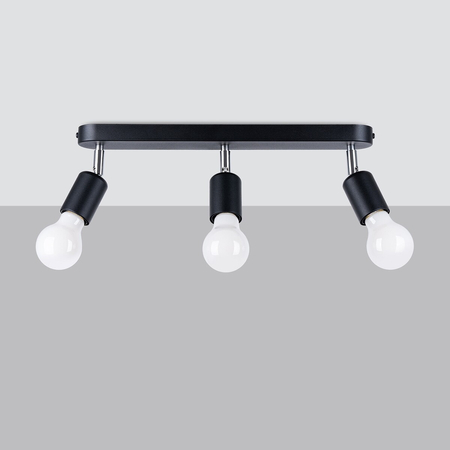 Sollux Lighting Plafon FORNES 3 czarny SL.1122