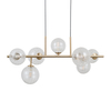 Lampa wisząca Italux Toledo PND-40717-7-HBR Złoty