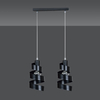 Lampa wisząca SAGA 2 BLACK Emibig 352/2 czarny
