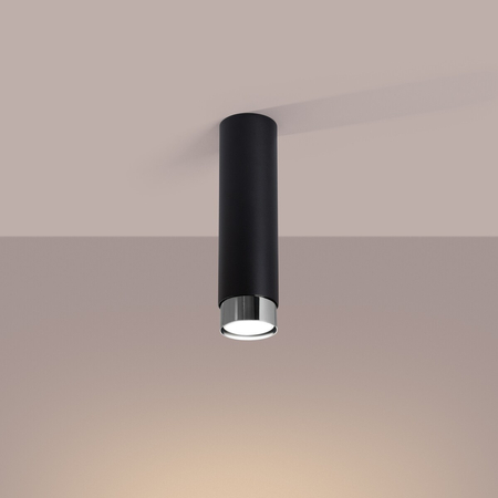 Sollux Lighting Plafon NERO 22,5 czarny/złoty SL.1411