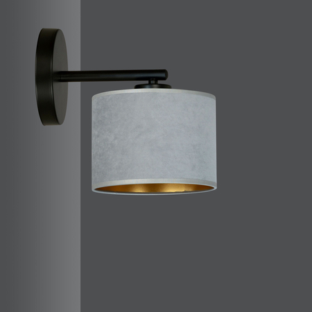 Kinkiet HILDE K1 BL GRAY Emibig 1050/K1 czarny/chrom