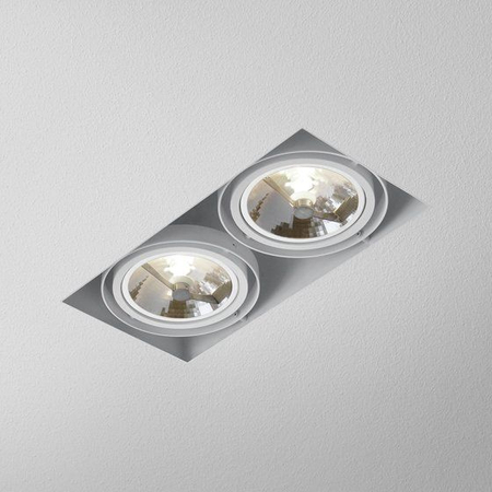 Lampa AQForm Squares 111 x 2 Trimless Wpuszczany Biały Struktura