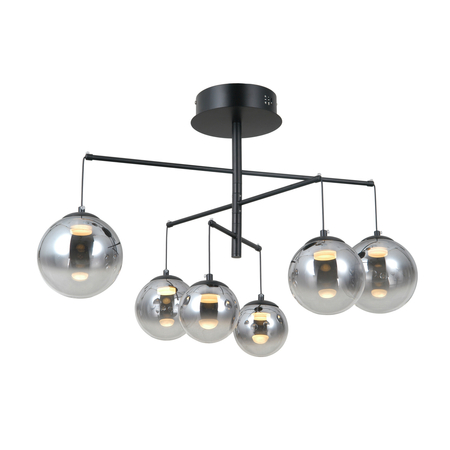 Lampa wisząca Italux Velada PND-34381-6-BK Czarny mat