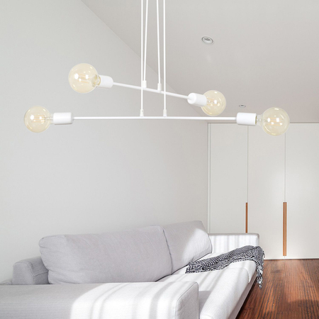 Lampa wisząca MULTIPO 4 WHITE Emibig 697/4 biały