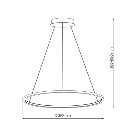 Milagro Lampa wisząca Saturno Black 65W LED ML8864 CZARNY