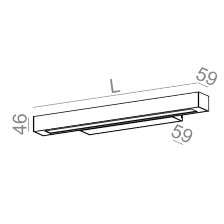 Kinkiet AQForm Set Raw LED Wall Biały Struktura