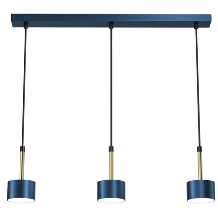 Milagro Lampa wisząca ARENA BLUE/GOLD 3xGX53 MLP7773 Niebieski / Złoto