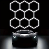 Lampa LED Hexagon Blaupunkt 230W geometryczny panel sufitowy led 4000K CRI90 w kształcie plasta miodu