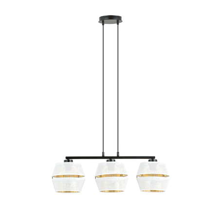 Lampa wisząca MALIA 3 Emibig 1184/3 biały/czarny