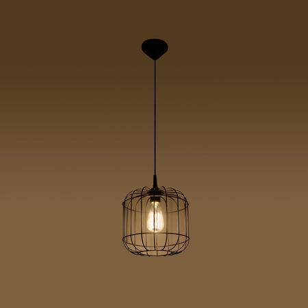Sollux Lighting Lampa wisząca CELTA czarna SL.0296