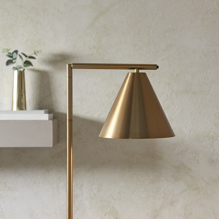 Endon Lighting Lampa podłogowa 102369 mosiądz