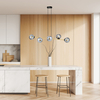 Lampa wisząca GRAVITY 6 Emibig 1237/6 czarny/złoty