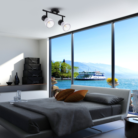 Milagro Lampa sufitowa BEST BLACK 2xE14 ML9971 CZARNY