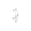 Lampa wisząca Luces Exclusivas CASRELIO LE45377 drewno jasne i ciemne, czarny