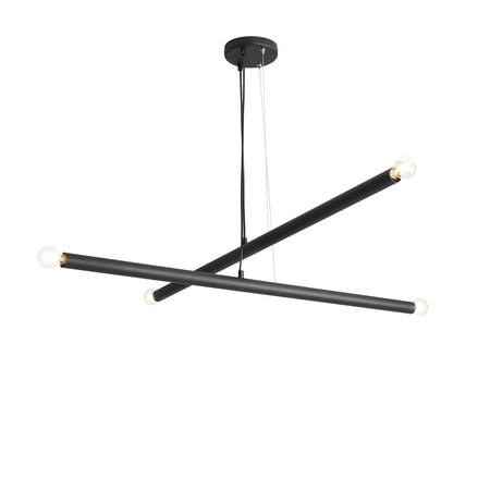 Lampa wisząca TUBO 4 BLACK Aldex 1072L1 czarny