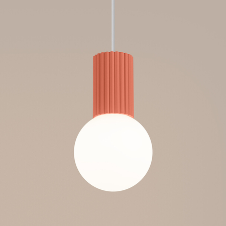 Sollux Lighting Lampa wisząca HALO 1 brzoskwiniowa SL.1754