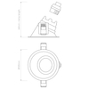 Spot Astro Minima Slimline 25 Fire-Rated IP65 1249036 Matowy Biały