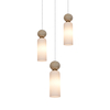 Lampa wisząca Italux Santos PND-95331-3-BRSS Mosiężny