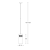 Lampa wisząca Zuma Line P0389-01D-F7AC Gem