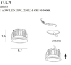 Oprawa wpuszczana Maxlight H0103 czarny