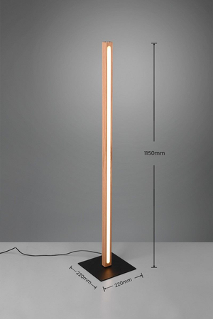 Lampa podłogowa Trio 426410130 drewniany