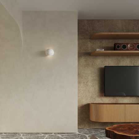 Sollux Lighting Kinkiet lakierowany GLOBE biały połysk SL.1026