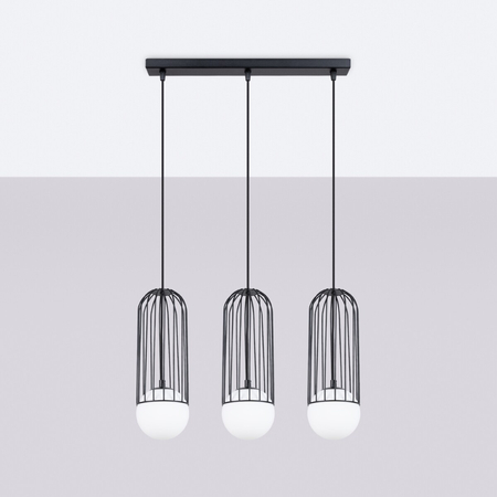 Sollux Lighting Lampa wisząca BRINA 3L czarna SL.1334