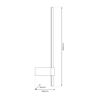 Milagro Kinkiet TESORO BLACK 15W LED ML1052 CZARNY