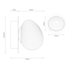 Milagro Kinkiet / lampa sufitowa BOLLA SMOKED 3W LED ML1431 CHROM