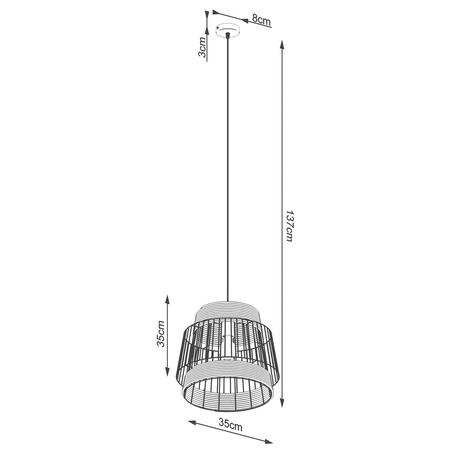 Sollux Lighting Lampa wisząca BRILO SL.1253