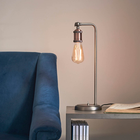 Lampa stołowa Endon Lighting Hal 76339 miedziany