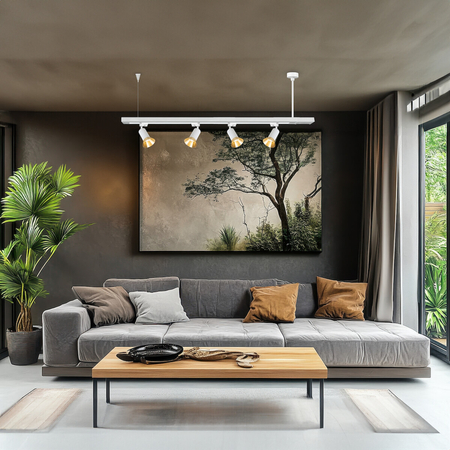 Milagro Zawiesie Prowadnica Track Biały 3-Obwodowy ML1196 BIAŁY