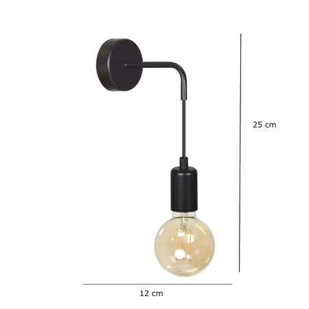 Kinkiet MULTIPO K1 BLACK Emibig 696/K1 czarny