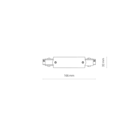 CTLS POWER STRAIGHT CONNECTOR Nowodvorski 8707 biały