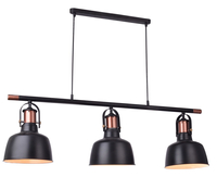 Lampa wisząca DARLING 3 LINE BLACK Azzardo AZ2144 czarny