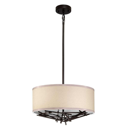 Lampa wisząca Elstead Lighting Taiko brąz TAIKO-3P