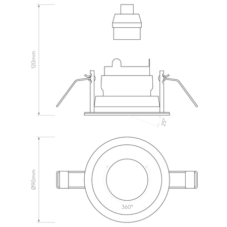 Spot Astro Pinhole Slimline Round Adjustable Fire-Rated 1434003 Matowy Biały