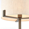 Lampa stołowa Endon Lighting Hayfield 72631 brąz
