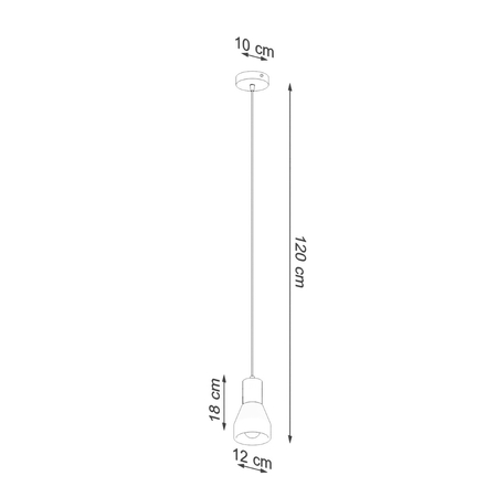Sollux Lighting Lampa wisząca REA 1 beton SL.1223