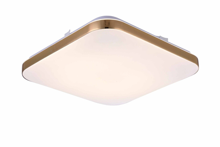Plafon kwadratowy Babilon średni złoty 4000k LP-335/1C M 4GD square