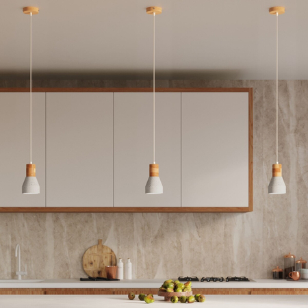 Sollux Lighting Lampa wisząca REA 1 beton SL.1223