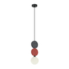 Lampa wisząca Italux PND-59779A-1S-MLTI Czarny, szary, czerwony