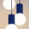 Sollux Lighting Lampa wisząca HALO 3P ultramaryna SL.1740