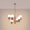 Sollux Lighting Żyrandol HALO 6 mocca SL.1834