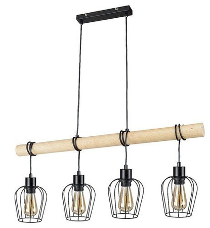 Lampa wisząca Rabalux Fabian 5247 czarny matowy
