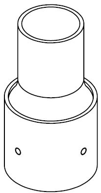 ADAPTER o60/o50 GALVANIZED