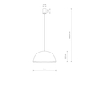 Lampa wisząca HEMISPHERE SUPER S Nowodvorski 10695 biały