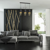 Milagro Lampa wisząca ALMERIA BLACK/GOLD 3xE27 MLP64400 CZARNY / ZŁOTY